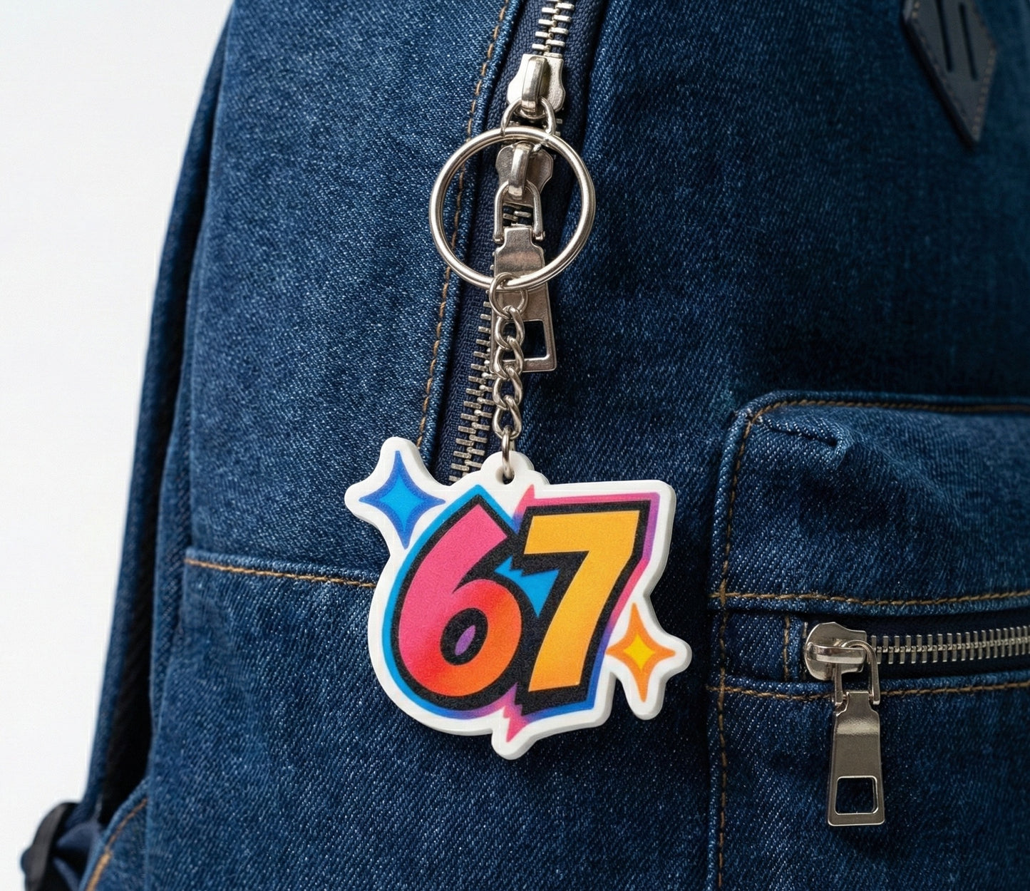SixSeven Keychain 2 inch